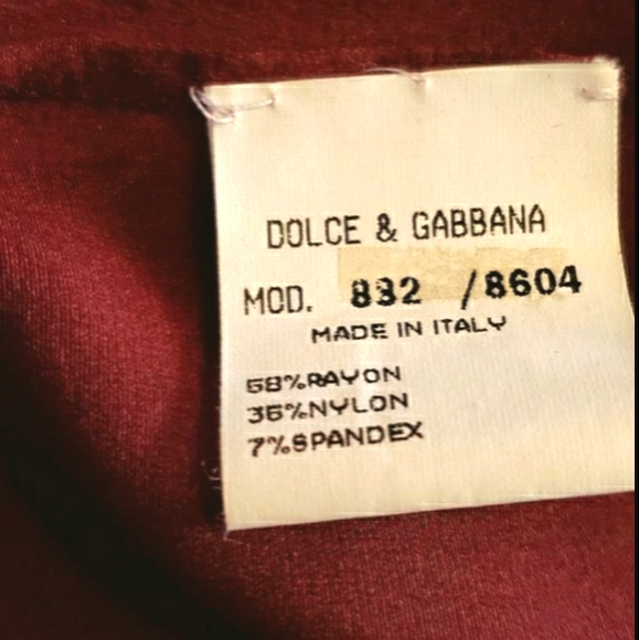 🖤EUC VNTG Burgundy Cover up by Dolce & Gabbana🖤 - Picture 11 of 17